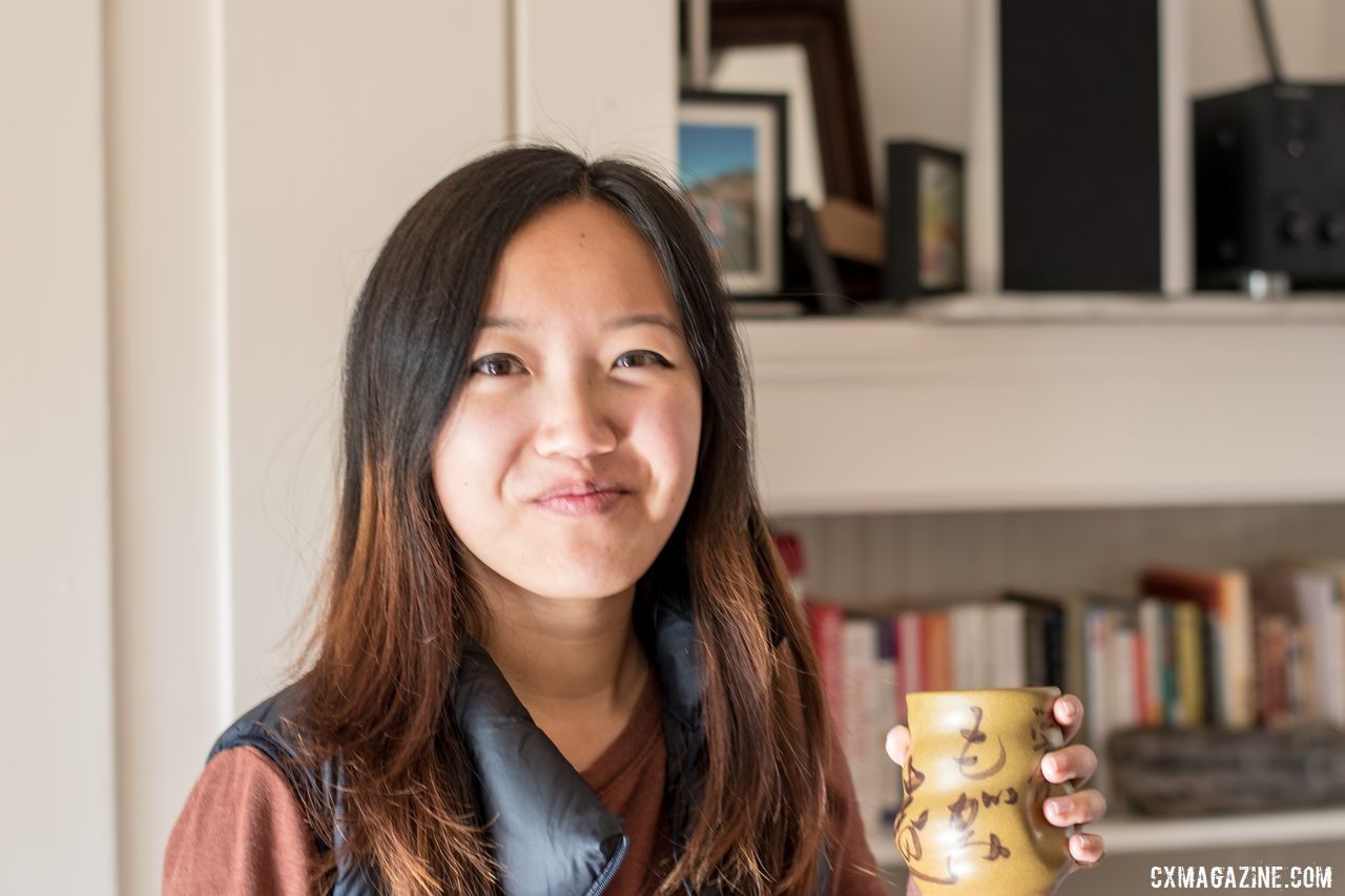 Thesis co-founder Alice Liu.. Thesis OB1 Do-It-All Carbon Bike. © C. Lee / Cyclocross Magazine