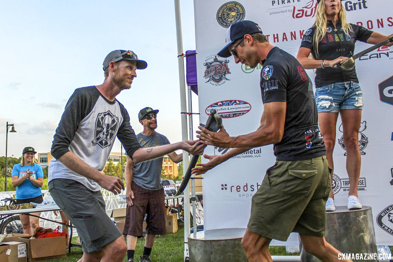 Corey Godfrey is the Gravel Worlds co-race director. 2018 Gravel Worlds © Z. Schuster / Cyclocross Magazine