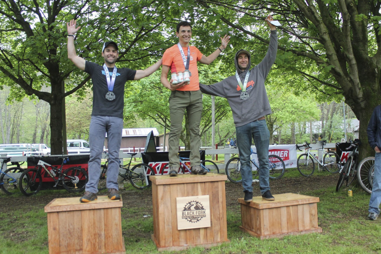 Men's podium. 2019 Black Fork Gravel Grinder, Ohio. © Alecia Simpson