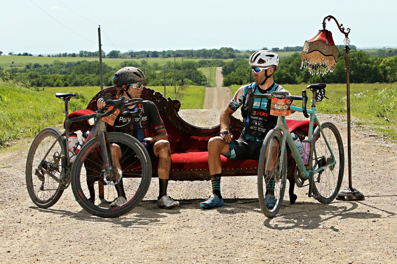 A DK200 aero bar standoff broke out in the lounge. Salsa Chase the Chaise Lounge. © Scott Haraldson / Salsa Cycles