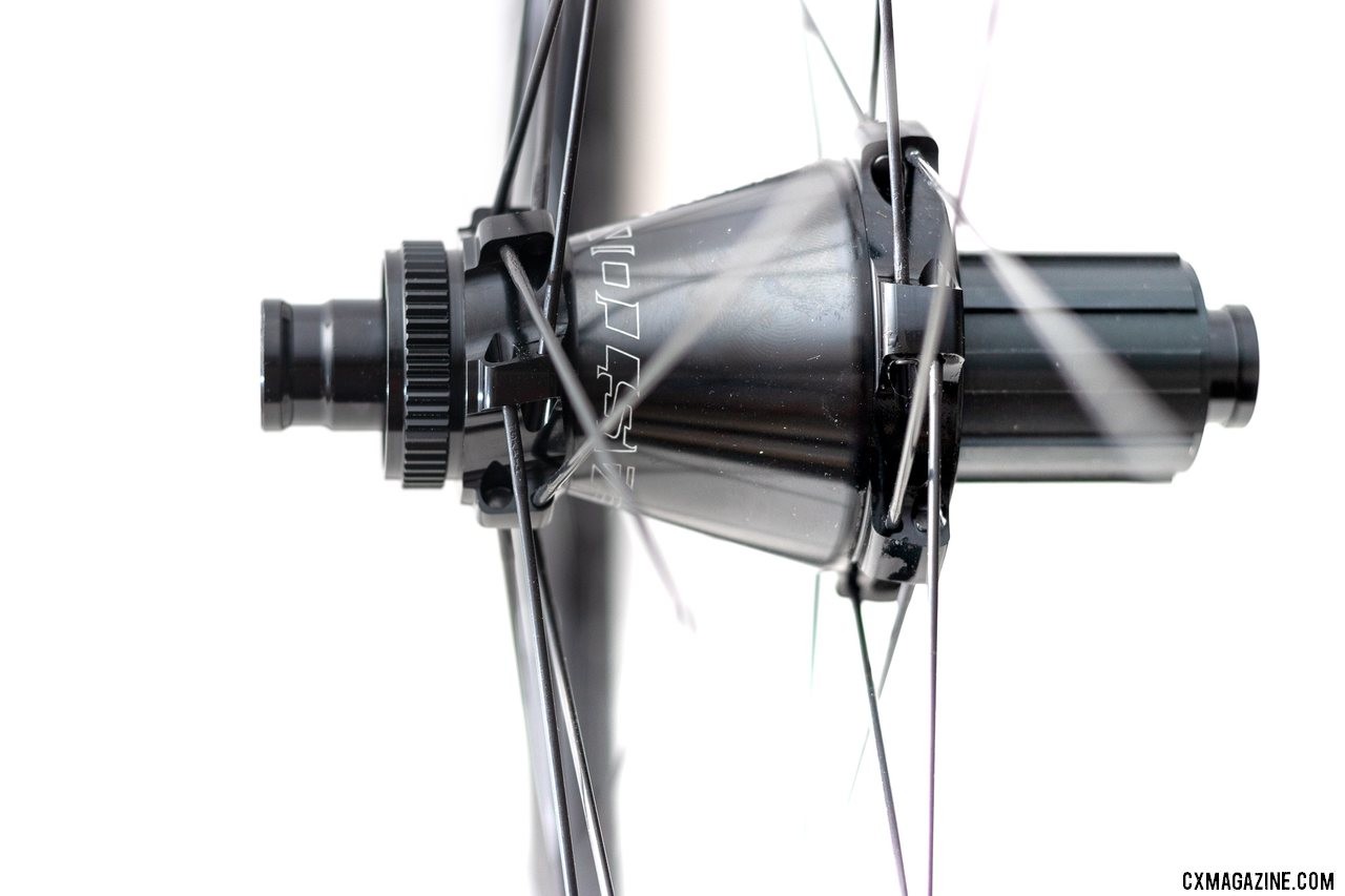 Easton's new EA90AX tubeless disc brake wheels feature the CenterLock Vault hubs. © Cyclocross Magazine