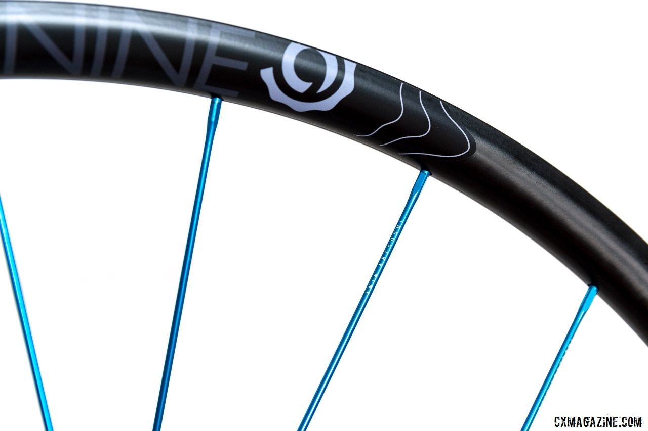 The wrench flat is at the rim end of the aluminum spoke. Industry Nine Ultralite 240 TRA Carbon Tubeless Clincher Wheelset. © C. Lee / Cyclocross Magazine