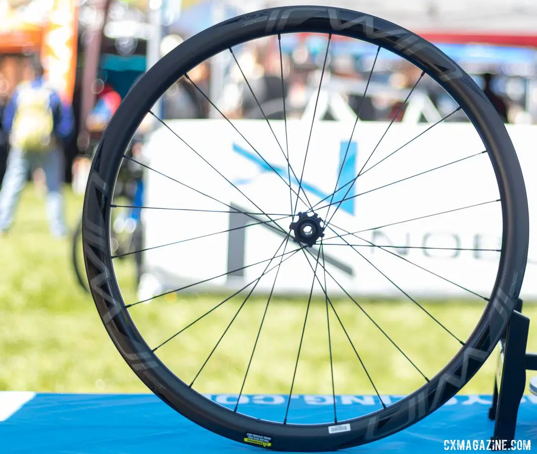 Irwin's new AON TLR 38 carbon tubeless wheelset. 2019 Sea Otter Classic. © A. Yee / Cyclocross Magazine