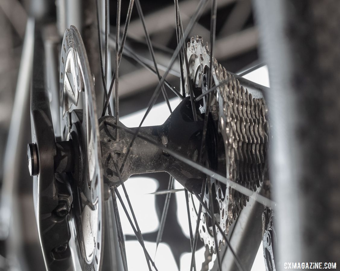 Reynolds now offers its ATR rims in a Blacklabel wheelset for $2099 that upgrades to Industry Nine hubs from Reynolds' own hubs (pictured). 2019 Sea Otter Classic. © A. Yee / Cyclocross Magazine