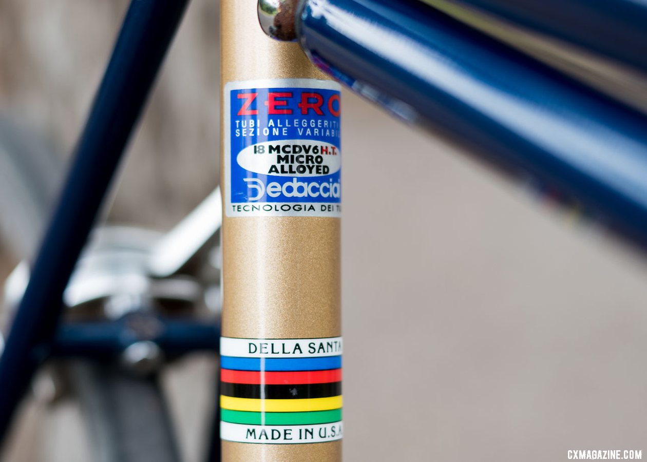 Clifford Lee's Roland Della Santa Road bike, built from Dedacciai Zero tubing. © C. Lee / Cyclocross Magazine