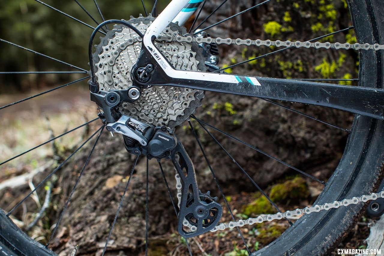 Shimano GRX components feature 1x, 2x, Di2 and mechanical options. photo: Sterling Lorence