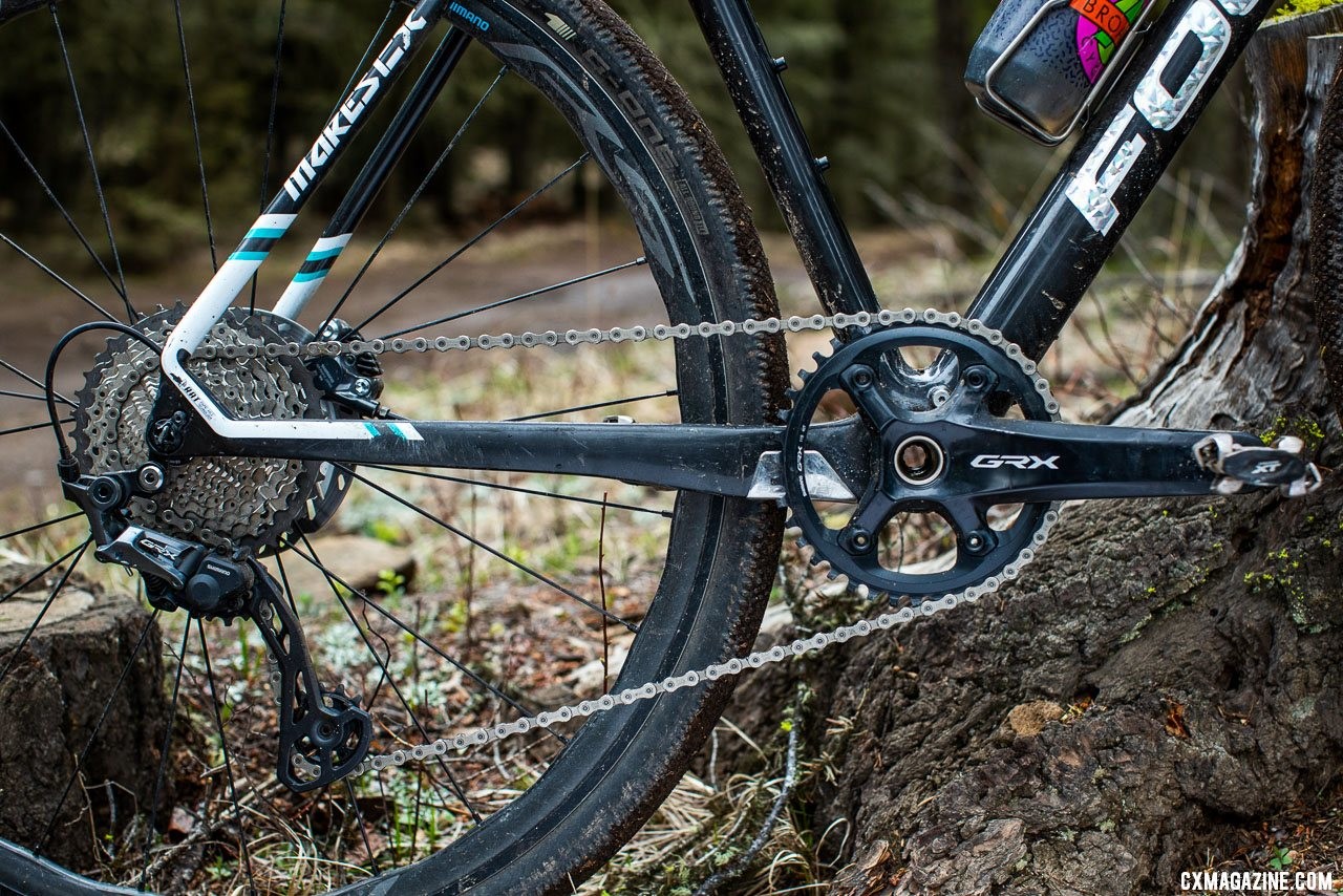 Shimano GRX components feature 1x, 2x, Di2 and mechanical options. photo: Serling Lorence