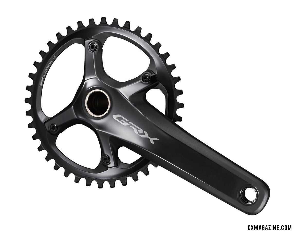 Shimano's new GRX gravel / cyclocross crankset in a RX810 40t 1x option.
