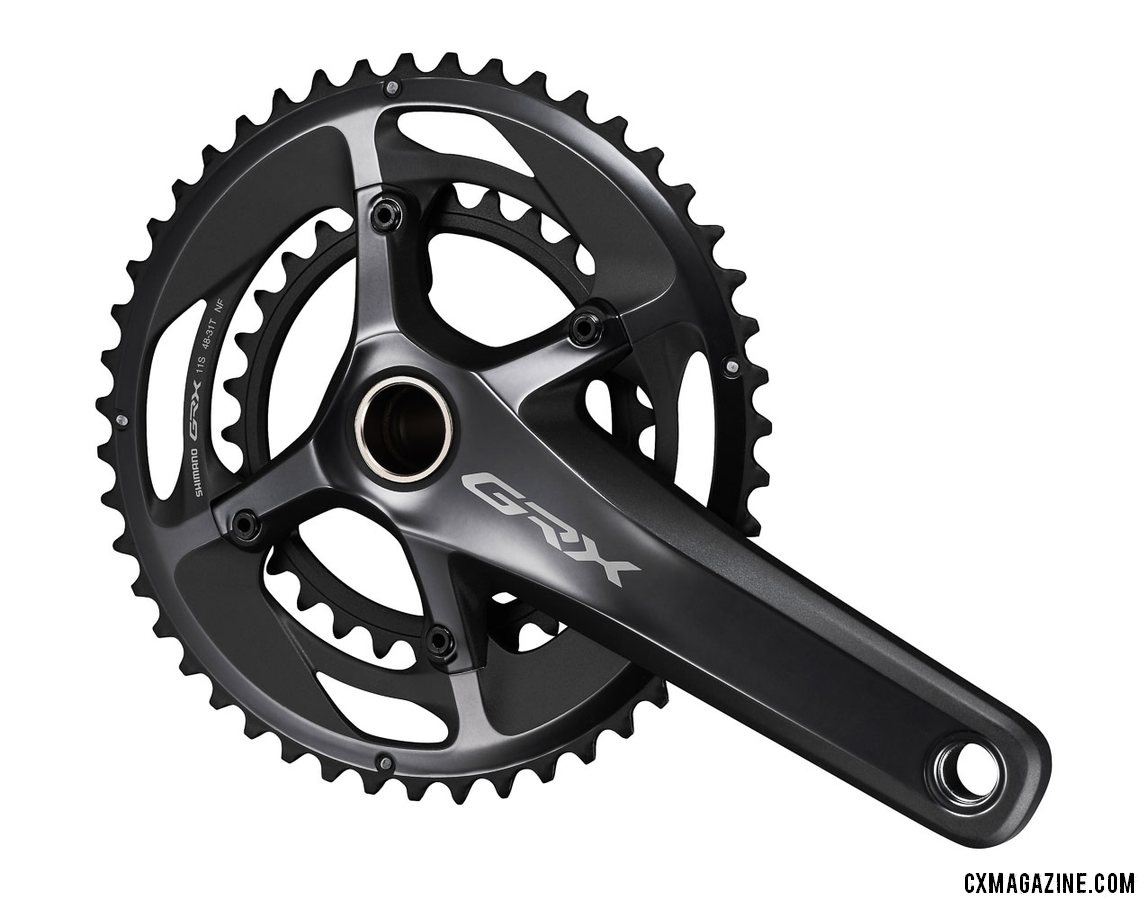 Shimano's new GRX gravel / cyclocross crankset in a 46/31 2x RX810 option.