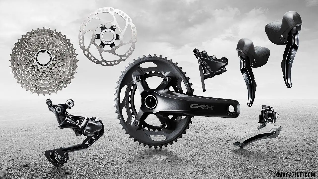 Shimano's new GRX 10-speed RX600 / RX400 gravel / cyclocross components.