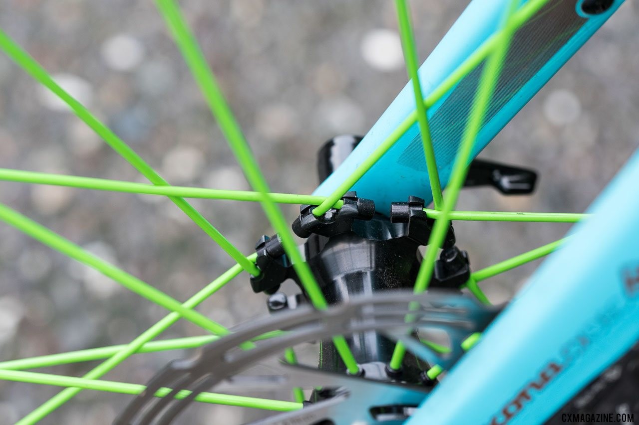 Spinergy's PBO spoke wheels use straight pull PBO spokes. © Cyclocross Magazine