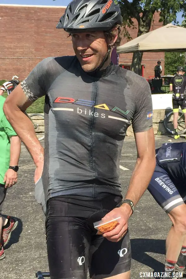 Mark Symns, partway through the DK200. Mark Symns Rider Diary, 2019 Dirty Kanza 200. © M. Symns / Cyclocross Magazine