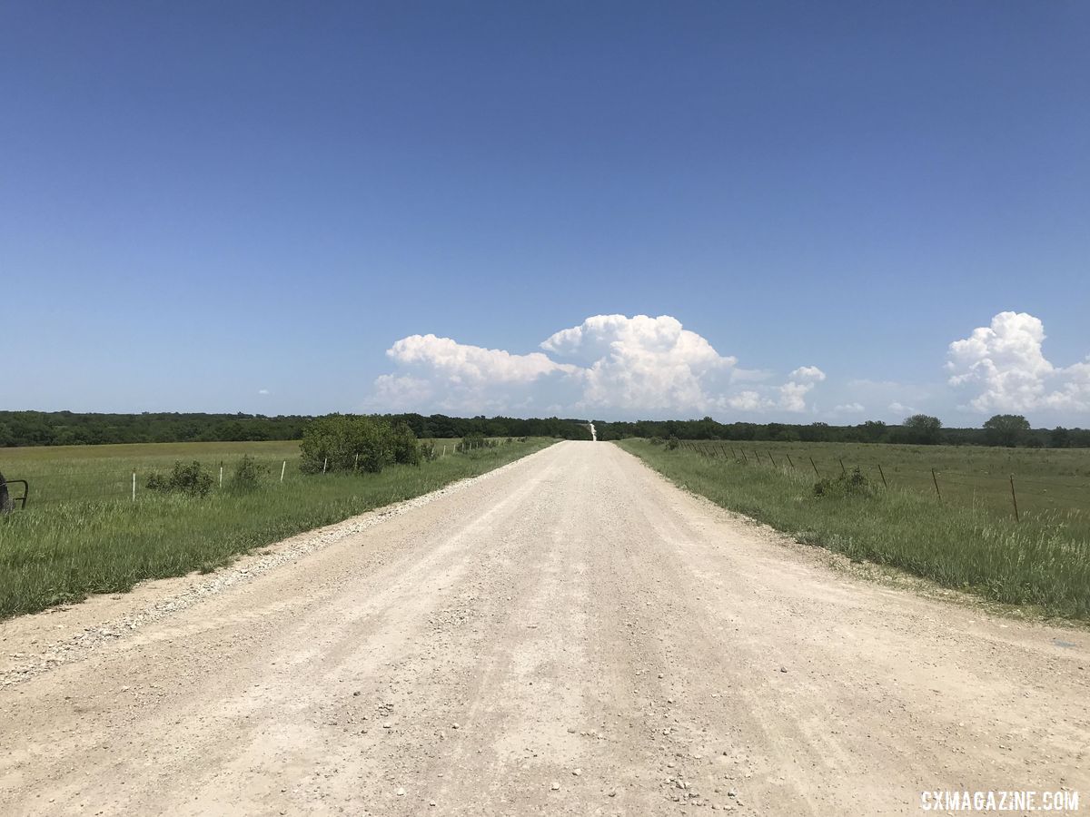 Beautiful roads awaited at this year's DK200. Mark Symns Rider Diary, 2019 Dirty Kanza 200. © M. Symns / Cyclocross Magazine