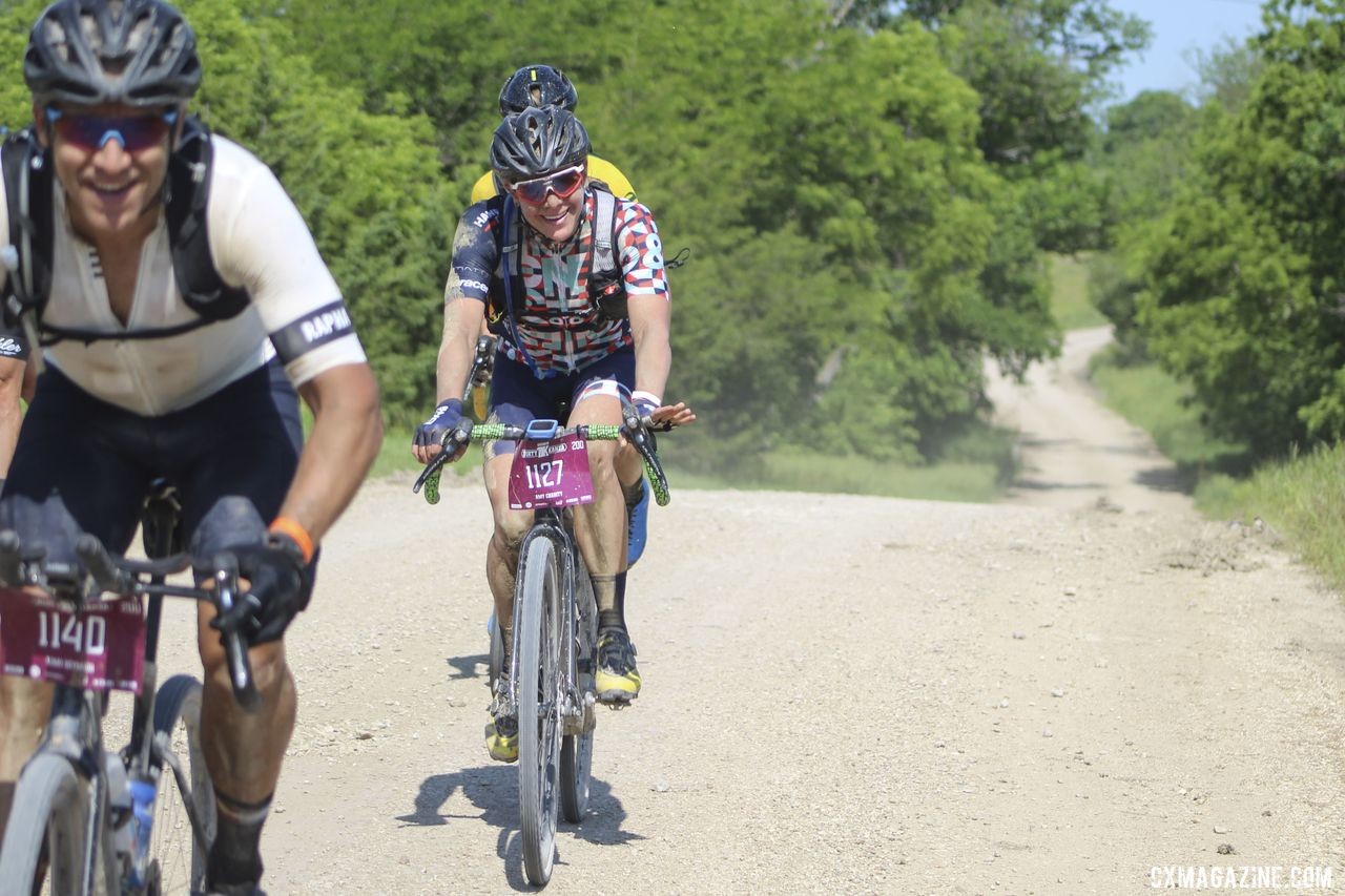 Amy Charity is hoping the Crusher is all smiles, at least at the end. 2019 Dirty Kanza 200 Gravel Race. © Z. Schuster / Cyclocross Magazine