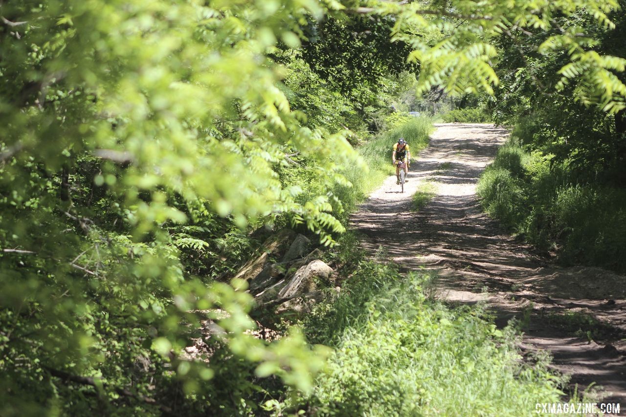 Gage Hecht has some unfinished business at the Crusher after pulling the plug at the DK200. 2019 Dirty Kanza 200 Gravel Race. © Z. Schuster / Cyclocross Magazine