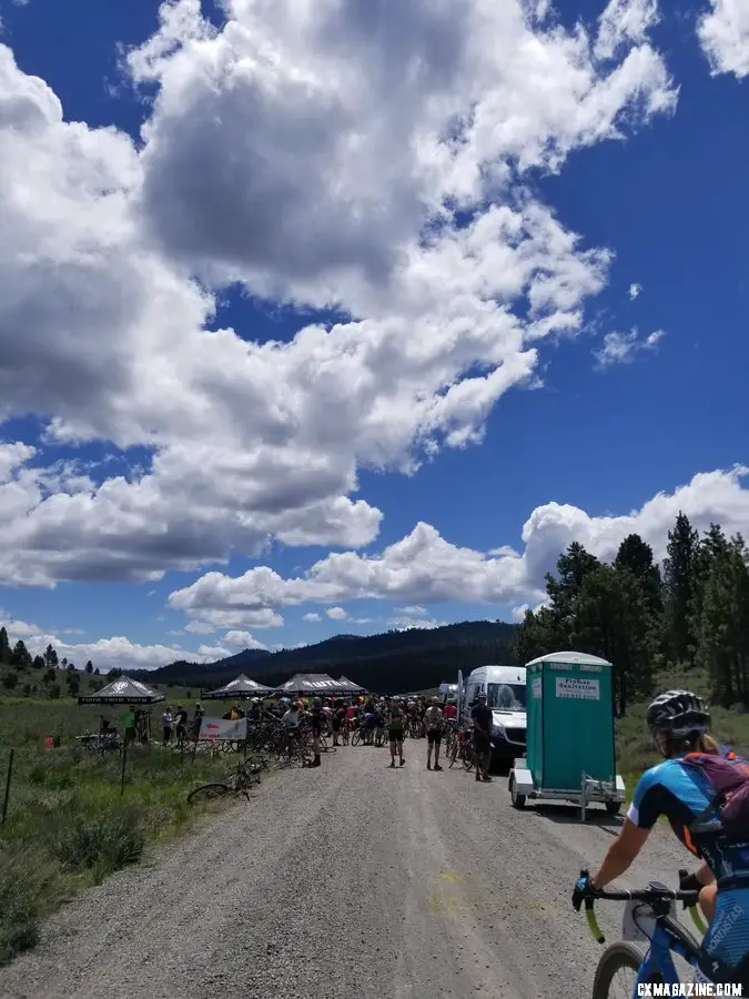 Being self-supported is not the spirit of Lost and Found. Nearly every 10 miles there are well-stocked aid stations. 2019 Lost and Found gravel race. © A. Yee / Cyclocross Magazine