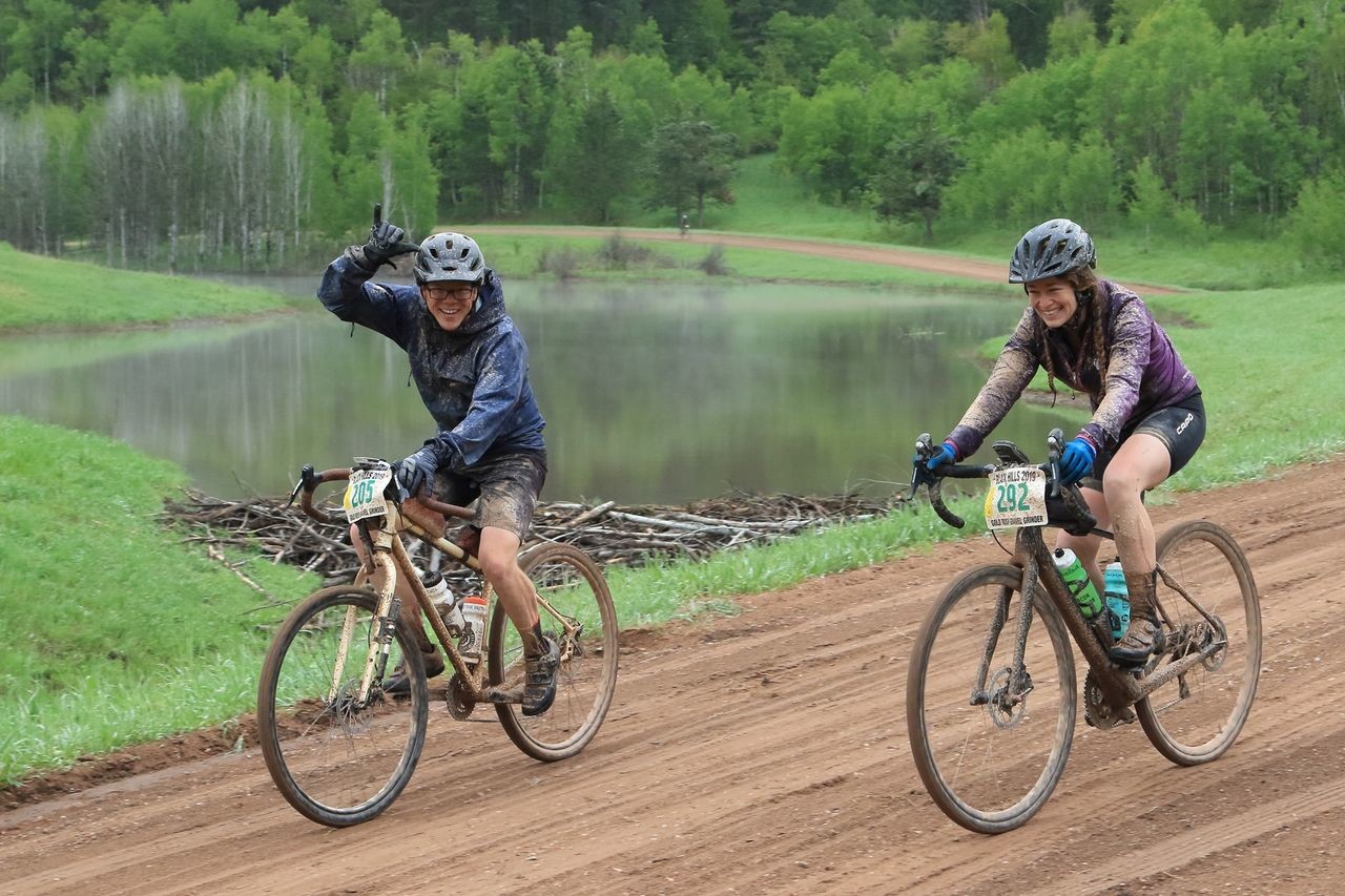 The conditions made this year's event interesting. 2019 Gold Rush Gravel Grinder, South Dakota. © Randy Ericksen