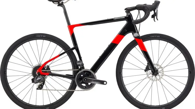 The Topstone Crb SRAM Froce eTap AXS is the flagship of the new carbon gravel bike line. Cannondale Topstone Crb Gravel Bike Release. © Cannondale