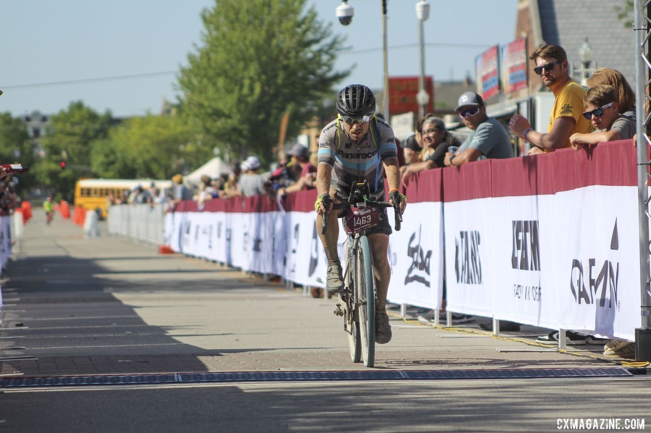 Sencenbaugh finished with a solid 12th-place result. 2019 Dirty Kanza 200, Panaracer / Factor p/b Bicycle X-Change Checkpoint 1. © Z. Schuster / Cyclocross Magazine