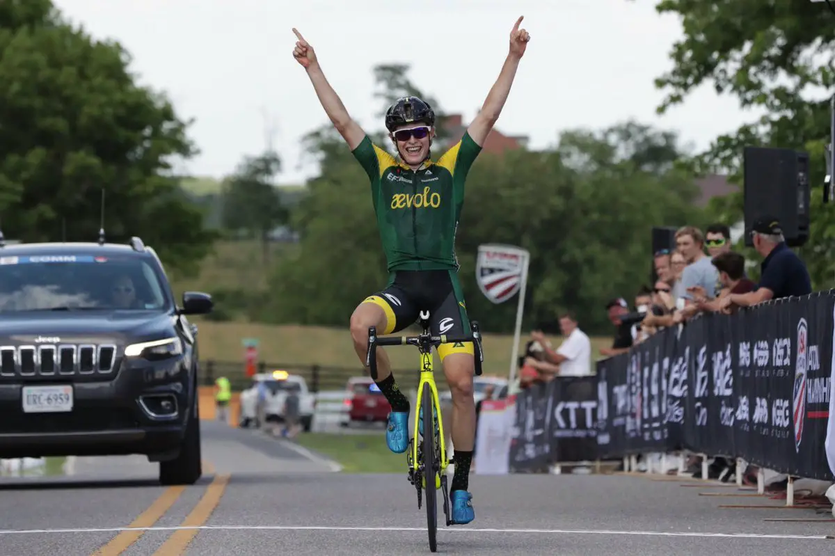 Lance Haidet is the U23 Men's Road National Champion. © Bruce Buckley / USA Cycling