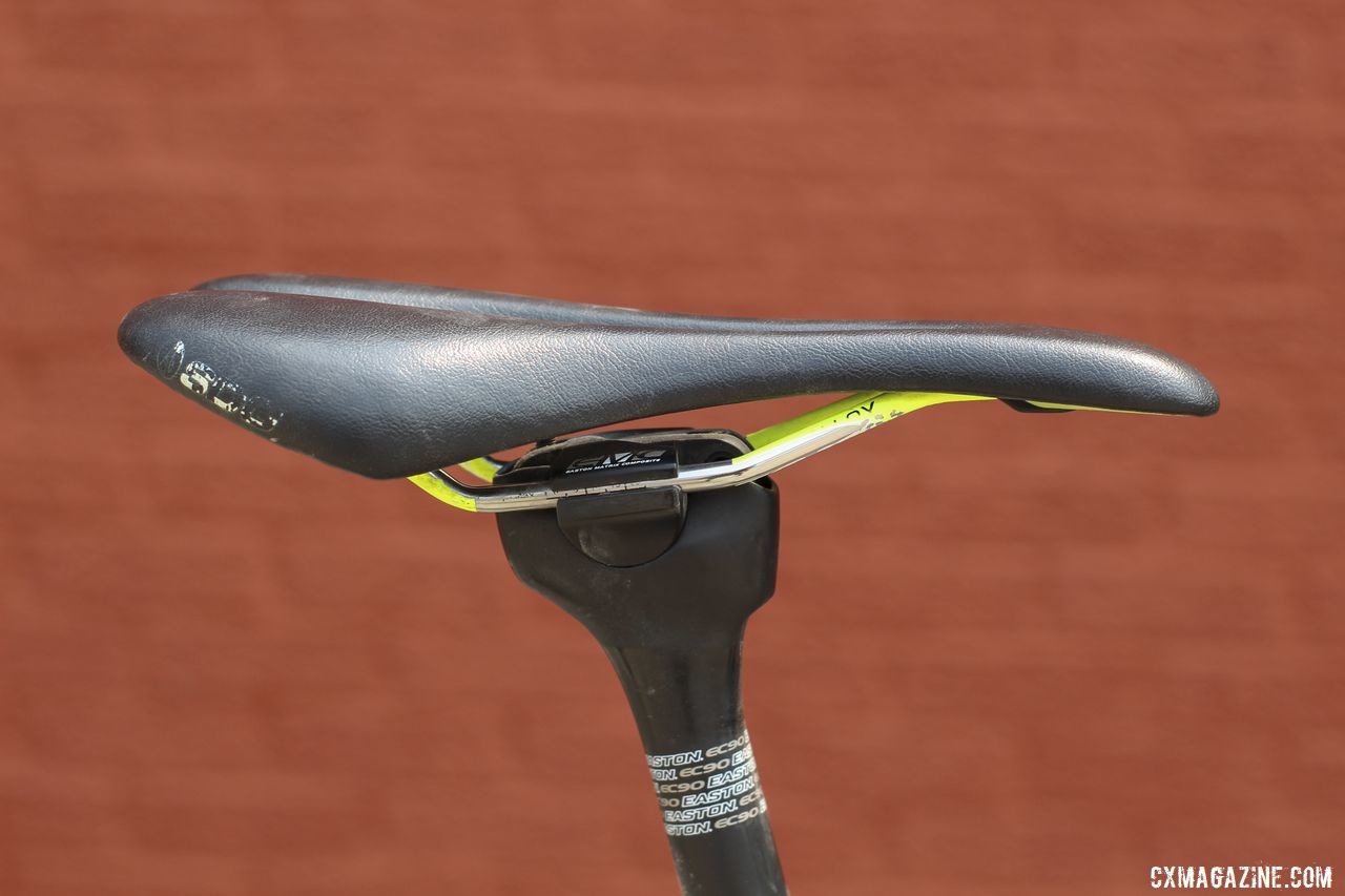 Nauman opted for a full cut-out saddle from SDG similiar to its Circuit line. Amanda Nauman's 2019 DK200 Niner RLT 9 RDO Gravel Bike. © Z. Schuster / Cyclocross Magazine