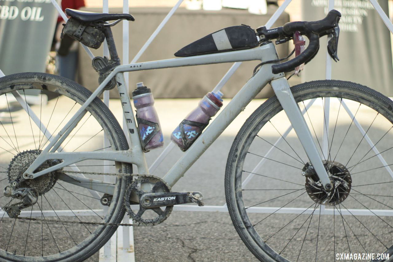 Rockwell's Allied Able, post-race. Amity Rockwell's DK200 Allied Able Gravel Bike. © Z. Schuster / Cyclocross Magazine