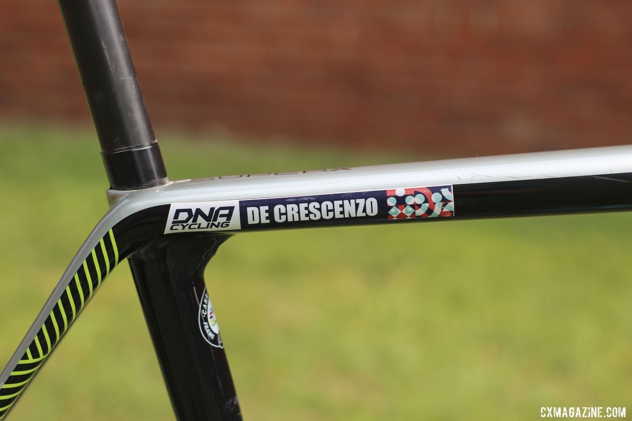 De Crescenzo is a member of the DNA Pro Cycling team focusing specifically on gravel. Lauren De Crescenzo's Cannondale SuperX Gravel Bike. © Z. Schuster / Cyclocross Magazine