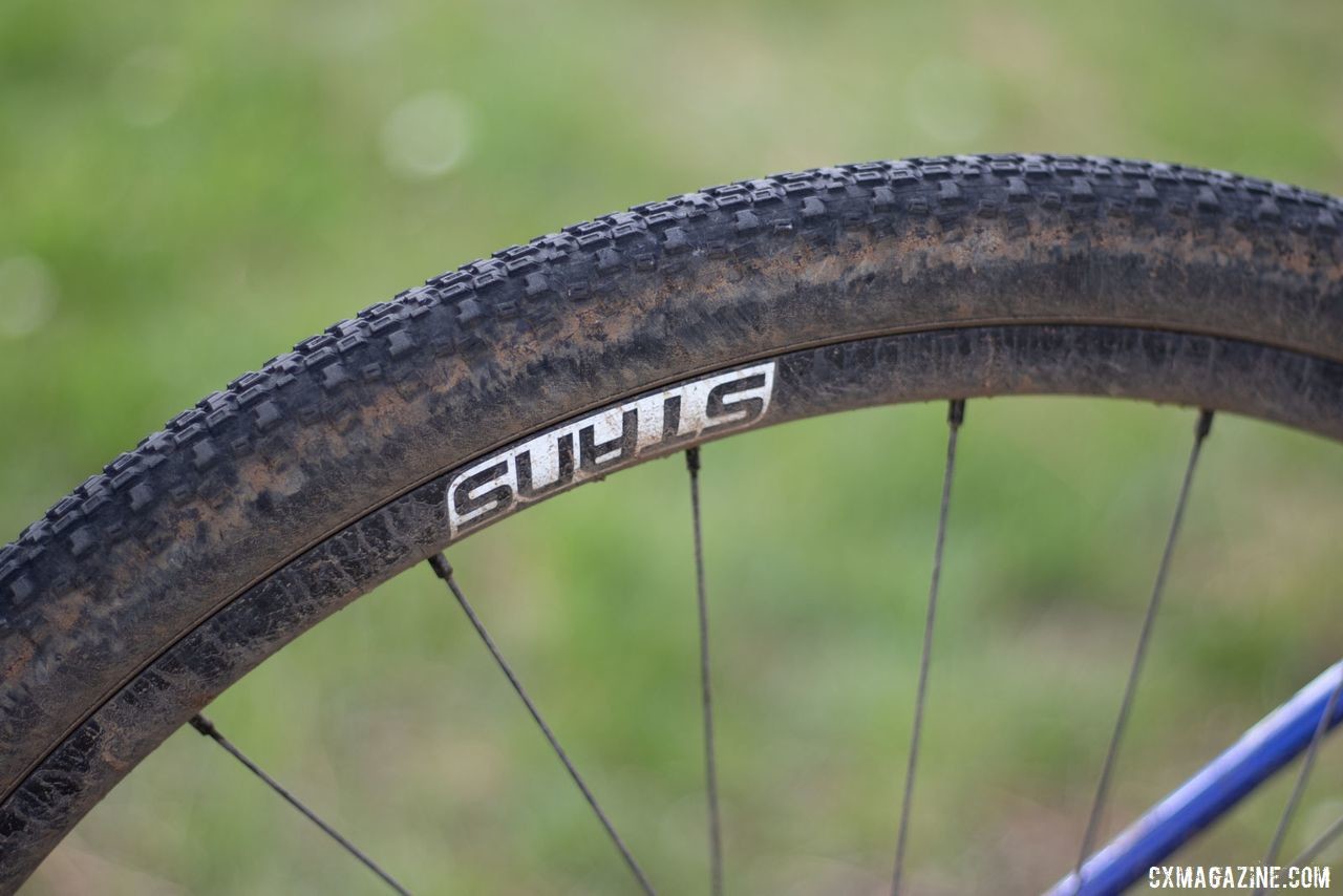 Nash ran Stan's Grail CB7 tubeless-ready tires at this year's Lost and Found. Katerina Nash's 2019 Lost and Found-winning gravel bike. © A. Yee / Cyclocross Magazine