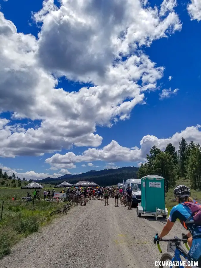 Being self-supported is not the spirit of Lost and Found. Nearly every 10 miles there are well-stocked aid stations. 2019 Lost and Found gravel race. © A. Yee / Cyclocross Magazine