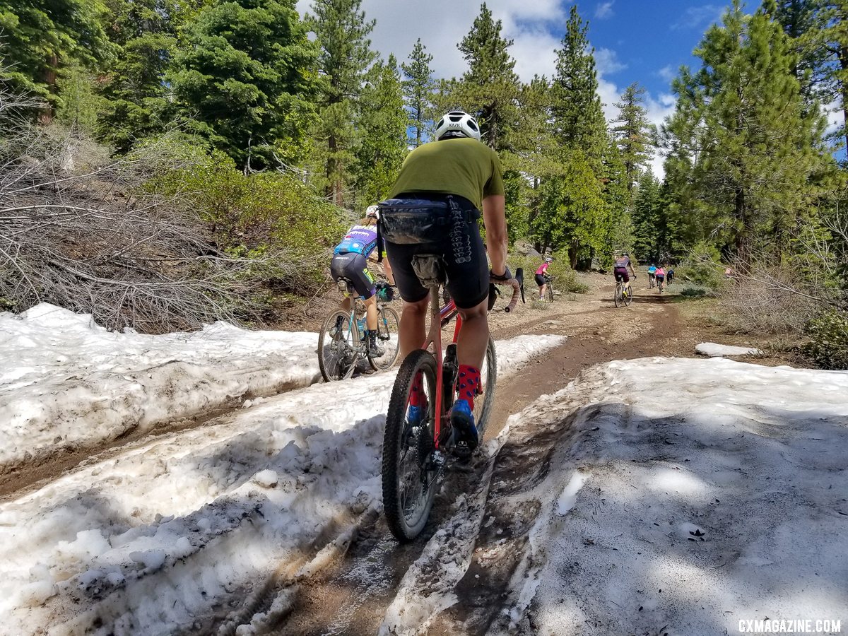 Racers enjoyed wildflowers and wet, dust-free conditions. 2019 Lost and Found gravel race. © A. Yee / Cyclocross Magazine