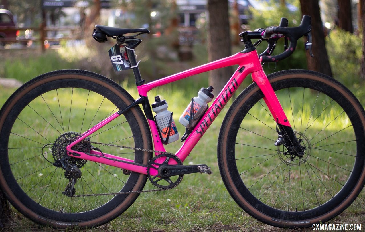 Sarah Sturm is among the riders on the Specialized Diverge gravel bike. Sarah Sturm's 2019 Lost and Found Specialized Diverge gravel bike. © A. Yee / Cyclocross Magazine