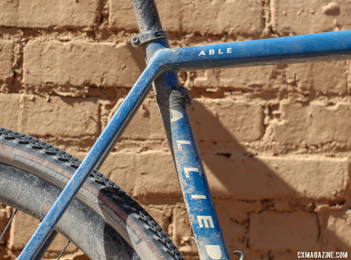 The Able is the new gravel bike from Allied. Colin Strickland's 2019 Dirty Kanza 200 Allied Able. © Z. Schuster / Cyclocross Magazine