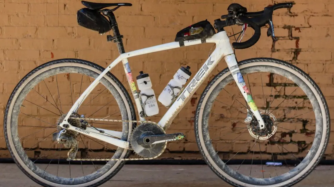 Peter Stetina's Trek Checkpoint gravel bike. © Z. Schuster / Cyclocross Magazine