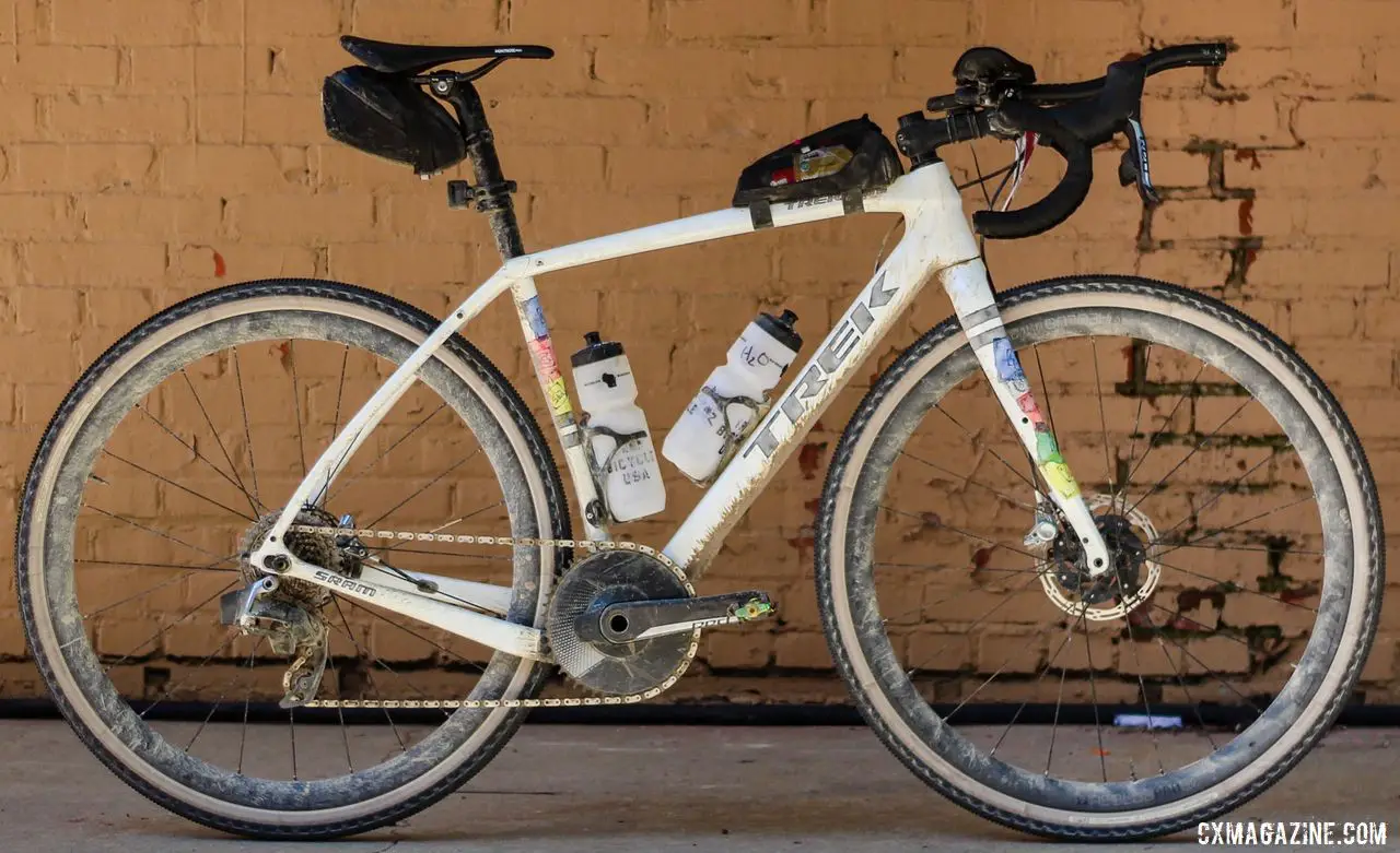 Peter Stetina's Trek Checkpoint gravel bike. © Z. Schuster / Cyclocross Magazine