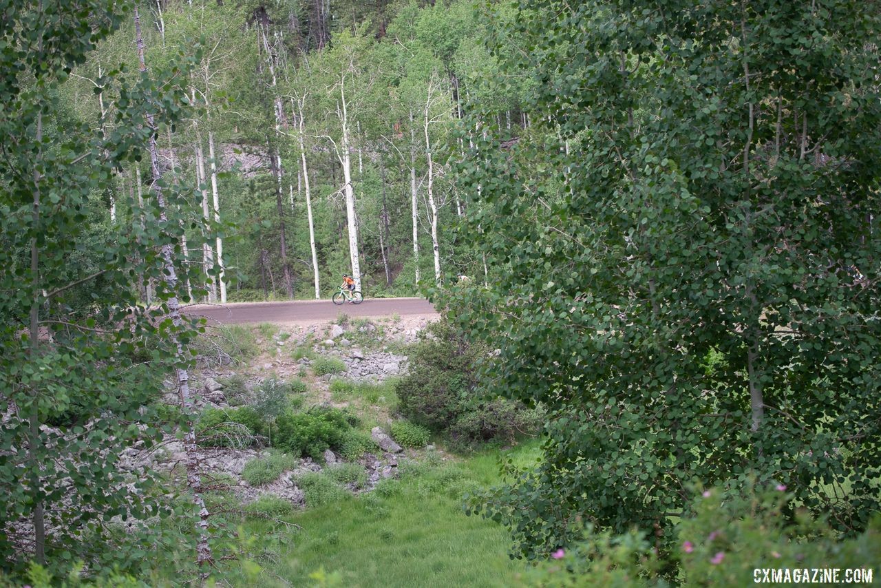 There was plenty of green, especially at some of the lower elevations. 2019 Crusher in the Tushar Gravel Race. © Cathy Fegan-Kim / Cottonsox Photo