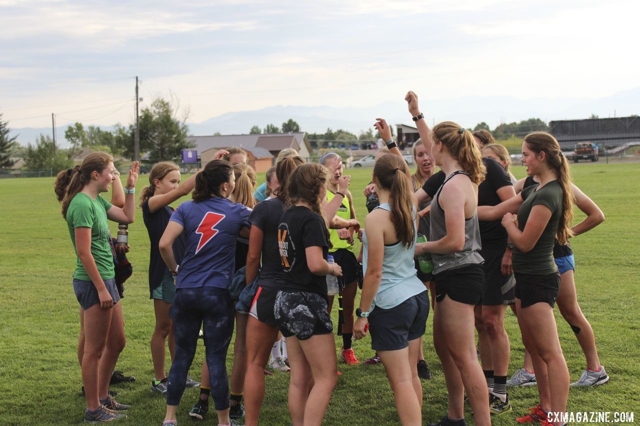 Time for breakfast! 2019 Women's MontanaCrossCamp, Wednesday AM. © Z. Schuster / Cyclocross Magazine