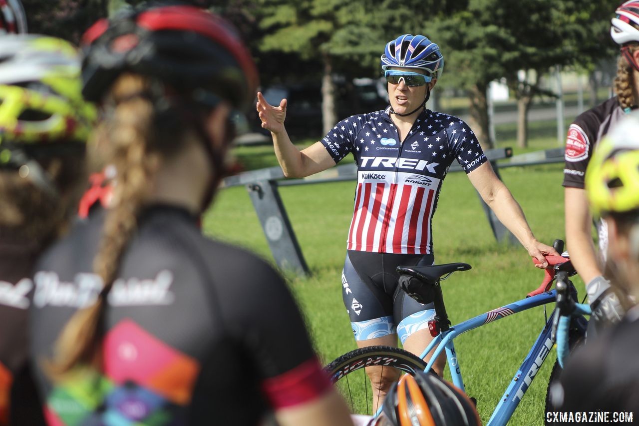 Coach Compton. 2019 Women's MontanaCrossCamp, Wednesday AM. © Z. Schuster / Cyclocross Magazine