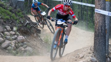 Chloe Woodruff doubled up at the 2019 MTB Nationals win a Short Track win. © Dejan Smaic / Sportifimages