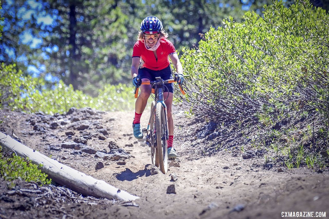 Conditions got gnarly in a number of spots on the course. 2019 Oregon Trail Gravel Grinder. © Adam Lapierre
