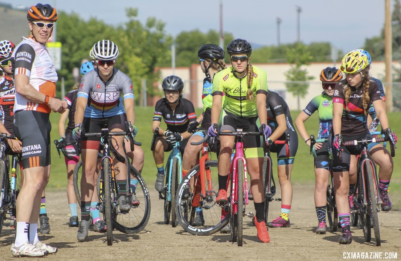 The 2019 Women's MontanaCrossCamp is taking place this week in Helena. Four sets of stadium stairs help get the blood flowing early in the morning. 2019 Women's MontanaCrossCamp, Wednesday AM. © Z. Schuster / Cyclocross Magazine