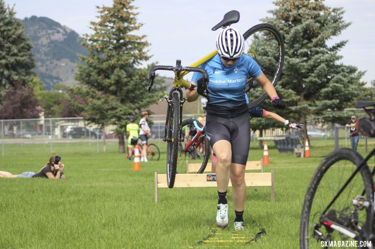 Olivia Lawson got an early start in bike racing and continues today. 2019 Women's MontanaCrossCamp. © Z. Schuster / Cyclocross Magazine