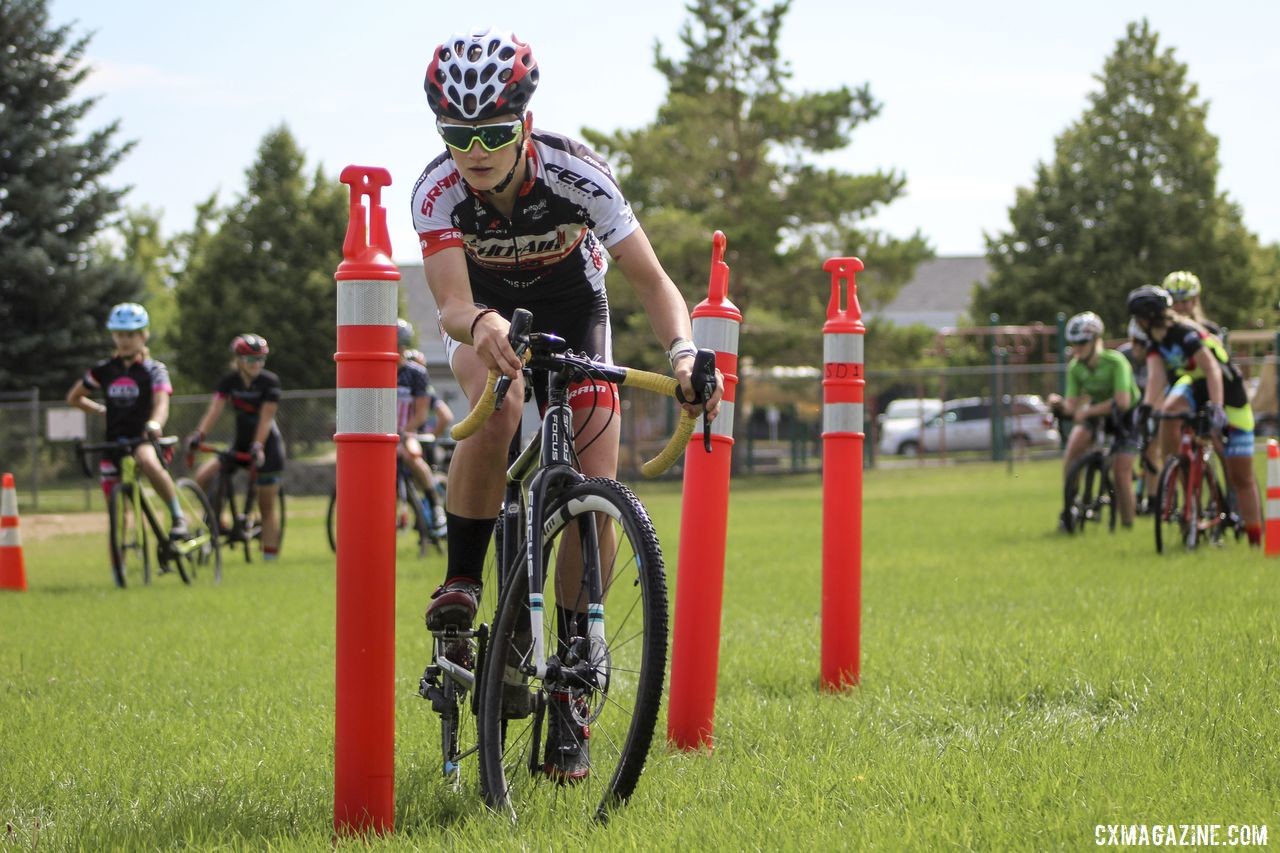 Cassie Hickey is hoping her hard work will take her to Europe this coming cyclocross season. 2019 Women's MontanaCrossCamp. © Z. Schuster / Cyclocross Magazine