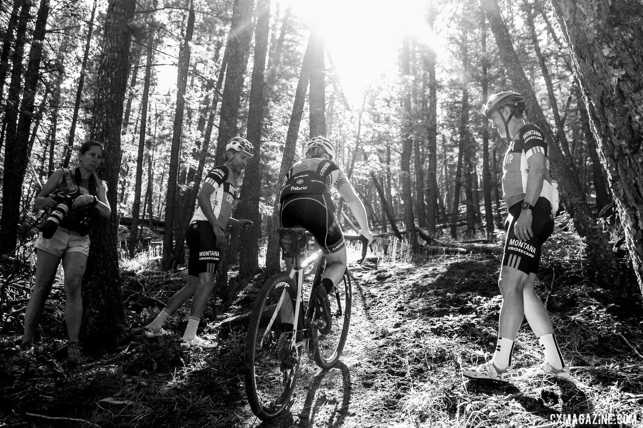 Lizzy Gunsalus rode the Sven Hill again in 2019. 2019 Women's MontanaCrossCamp, Thursday. © Z. Schuster / Cyclocross Magazine