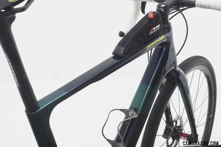 Tubes on the Topstone Carbon are shaped based on their loads and amount of flex needed. Alex Grant's 2019 Crusher Cannondale Topstone Carbon. © Brandon Cross / Gear Rush