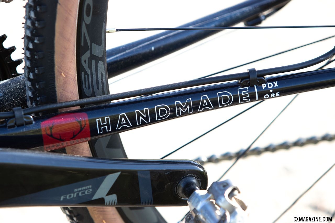 The handmade in PDX steel Civilian Feral Tsar cyclocross bike. © A. Yee / Cyclocross Magazine