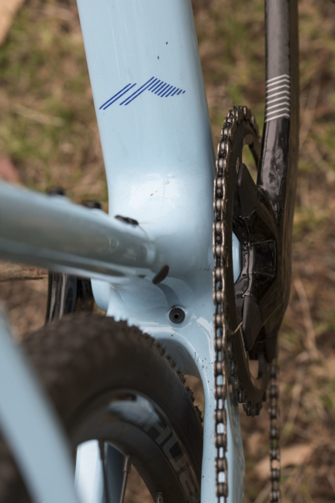 Although the C//C comes in 1x setups, there is a mount for either a mechanical or electronic front derailleur. Donnelly C//C Force Cyclocross Bike. © C. Lee / Cyclocross Magazine
