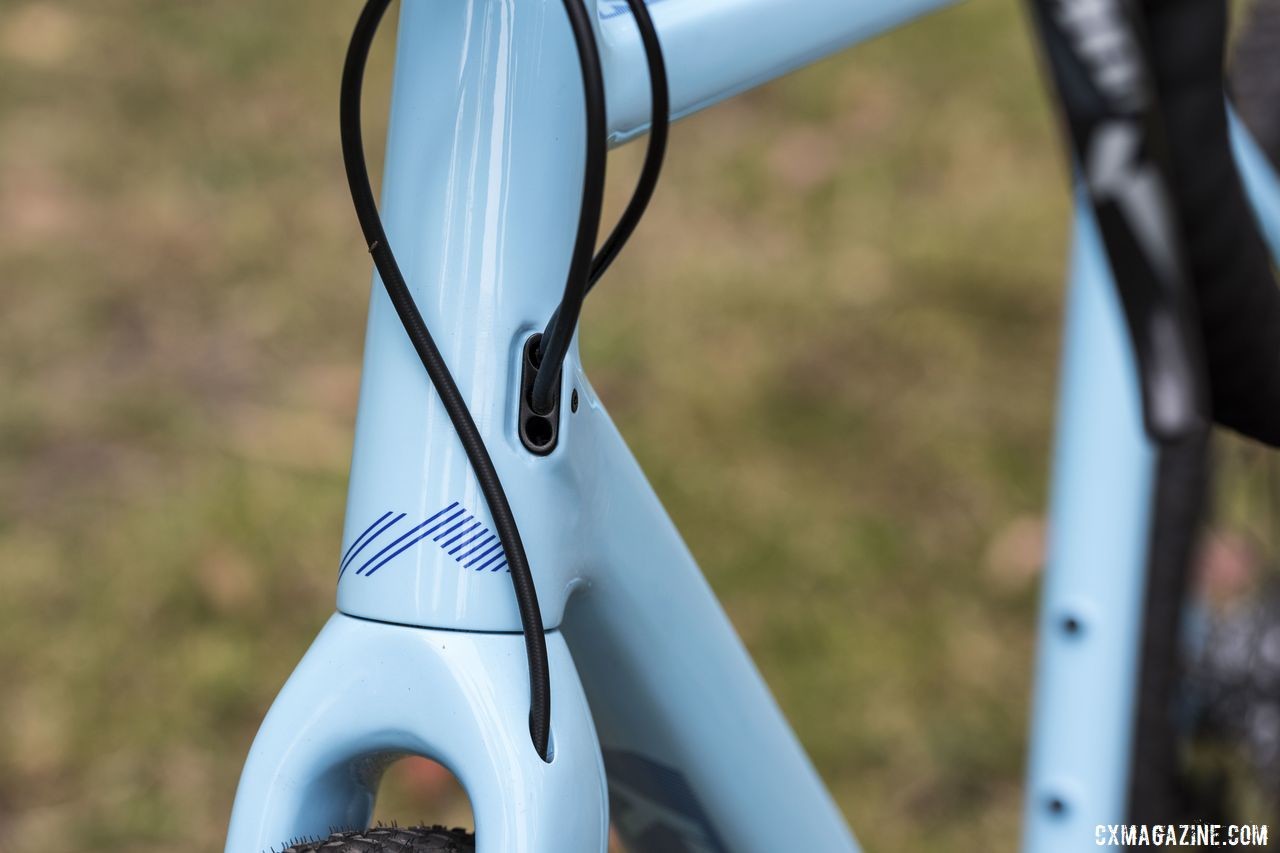 Cables are routed internally through both the fork and frame for a clean look. Donnelly C//C Force Cyclocross Bike. © C. Lee / Cyclocross Magazine