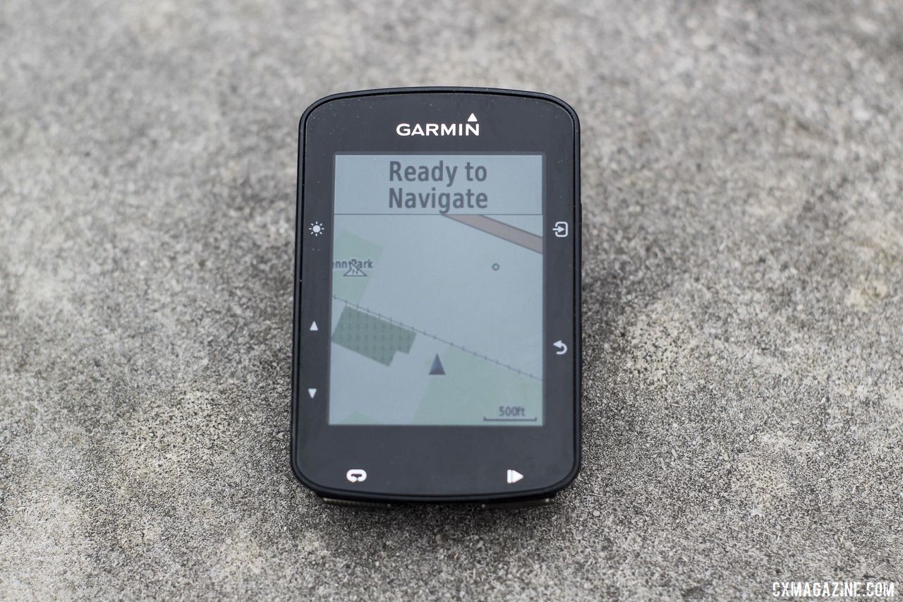 The default map detail setting lacks detail. Garmin Edge 520 Plus Cycling Computer. © Z. Schuster / Cyclocross Magazine