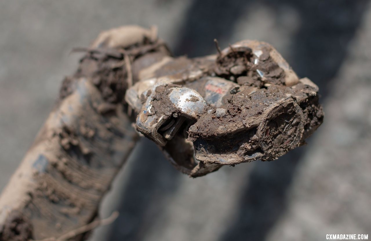 The Look X-Track Race pedals have performed well in the heaviest mud, in the USA, and under Wout van Aert, in Europe.