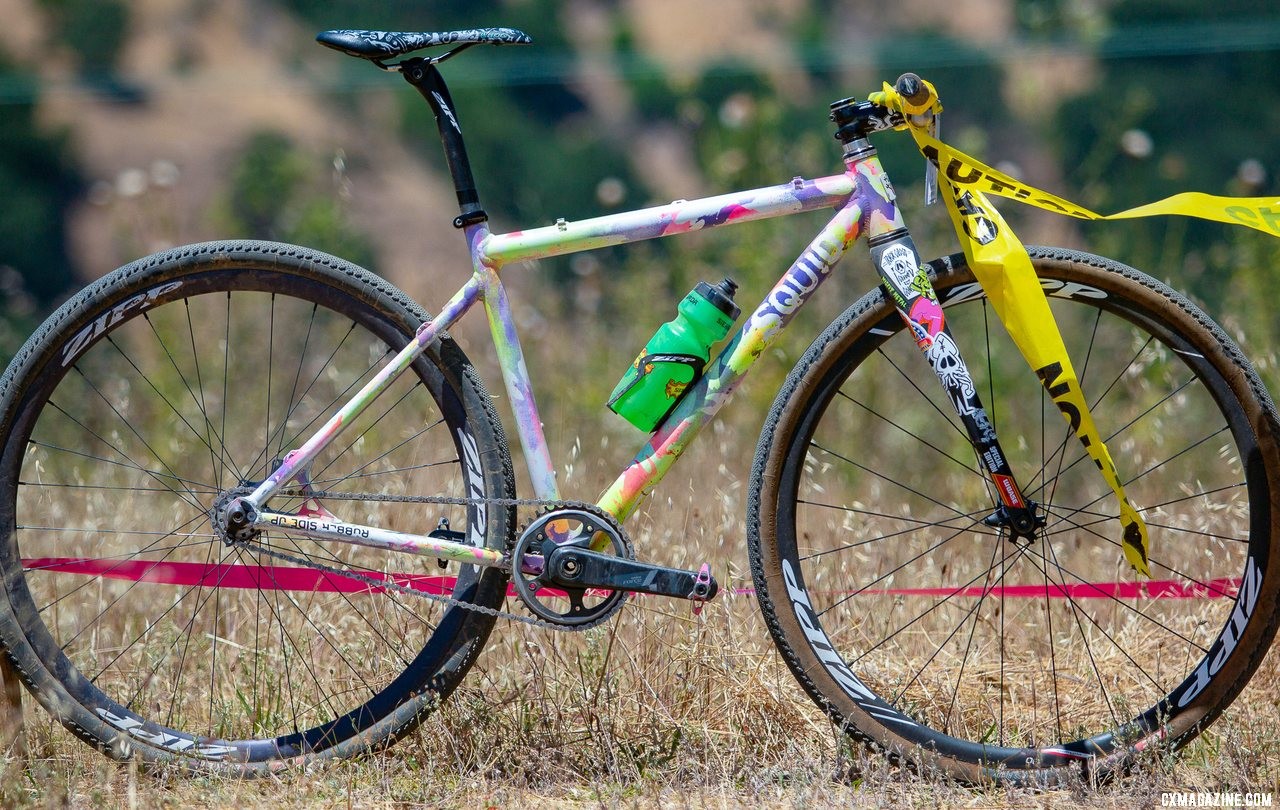 Sammi Runnel's 2019 Tracklocross Nationals Squid fixed gear cyclocross bike. © A. Yee / Cyclocross Magazine